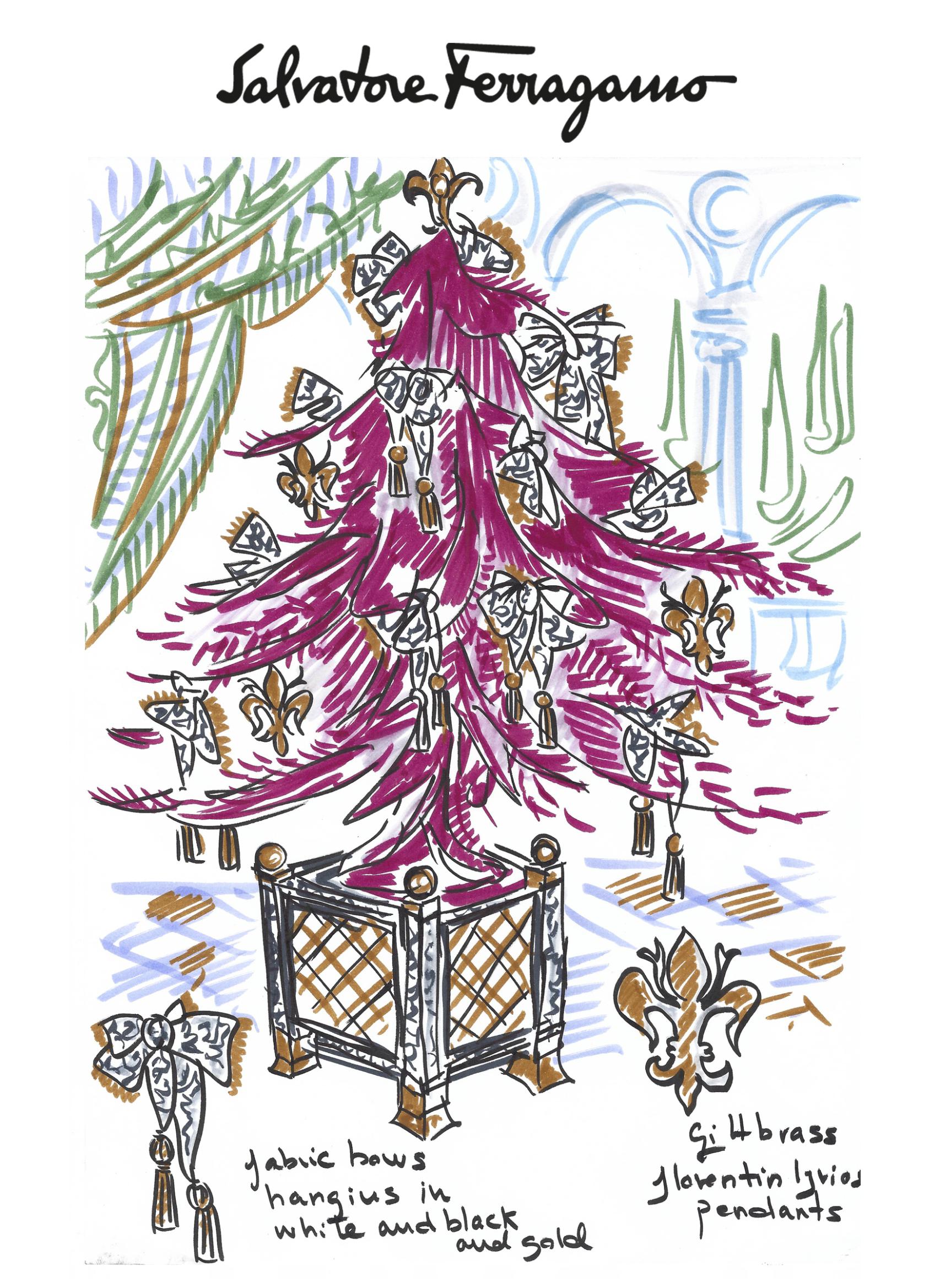 El diseño del árbol de Salvatore Ferragamo