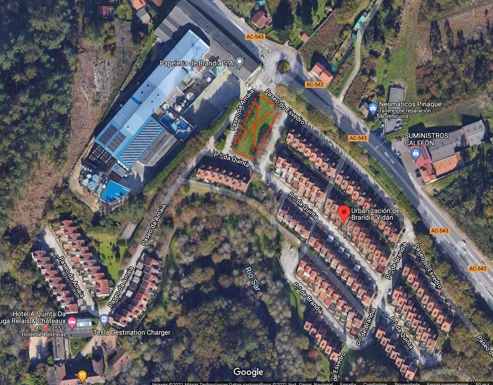 La ubicación prevista para la gasolinera (Cedida).