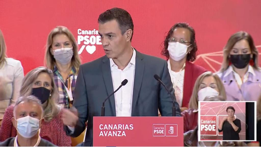 Pedro Sánchez inaugura el XIV Congreso del PSOE de Canarias.