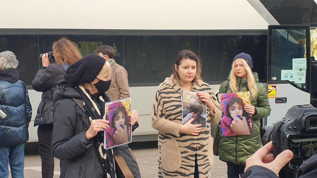 'Madres en la Frontera' protestando.