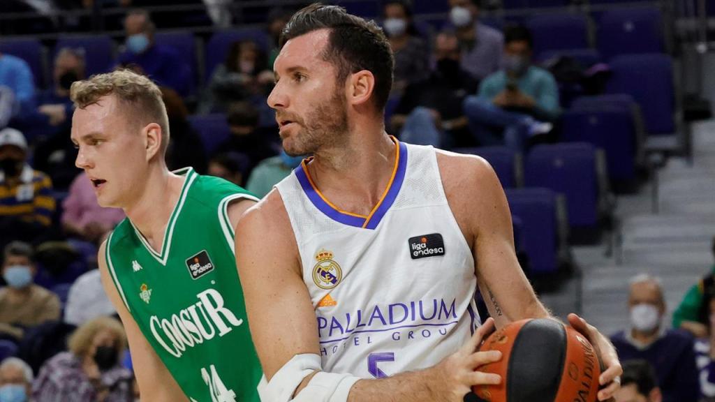 Rudy Fernández, durante el Real Madrid de Baloncesto - Coosur Real Betis de la ACB
