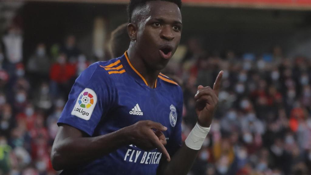 Vinicius celebra su gol al Granada