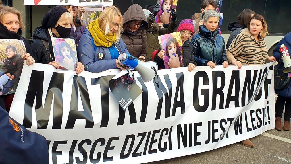 El grupo de 'Madres en la Frontera'.