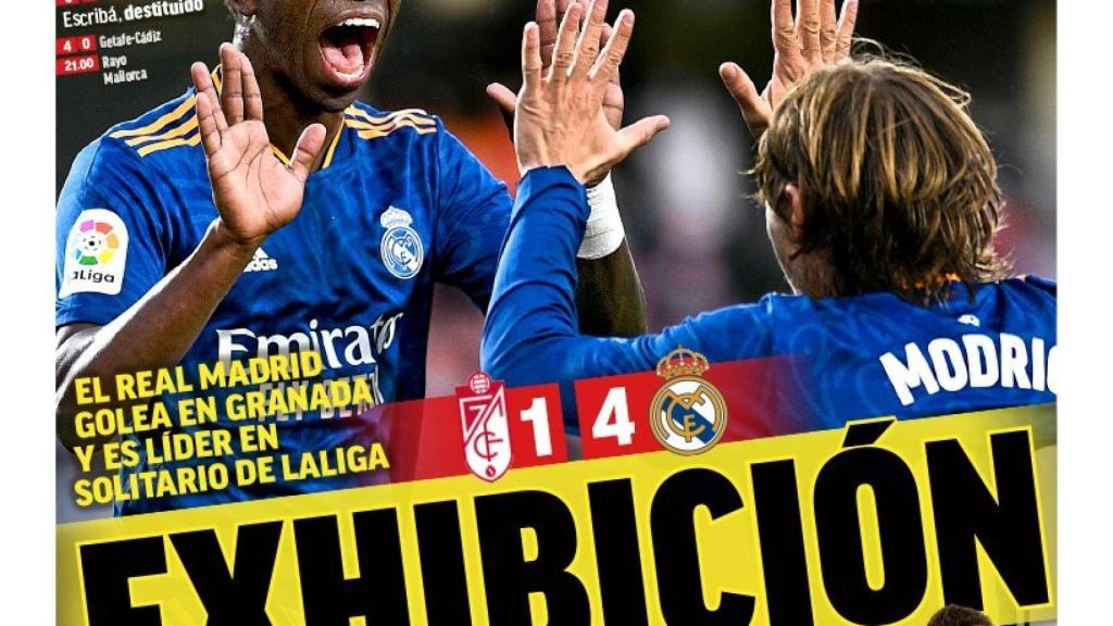 La portada del diario MARCA (22/11/2021)