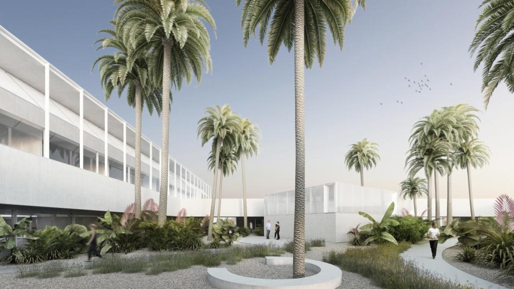 Uno de los dos patios planteados.