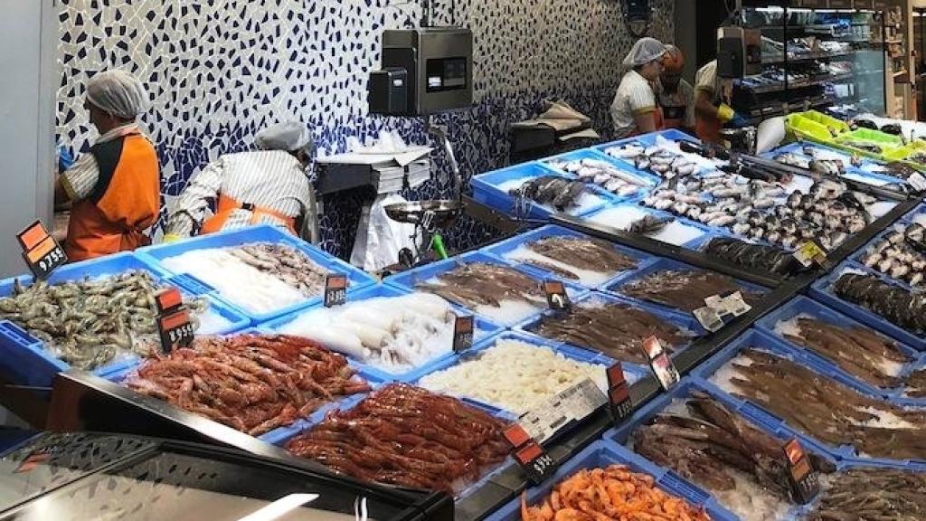 Una pescadería de los supermercados Mercadona.