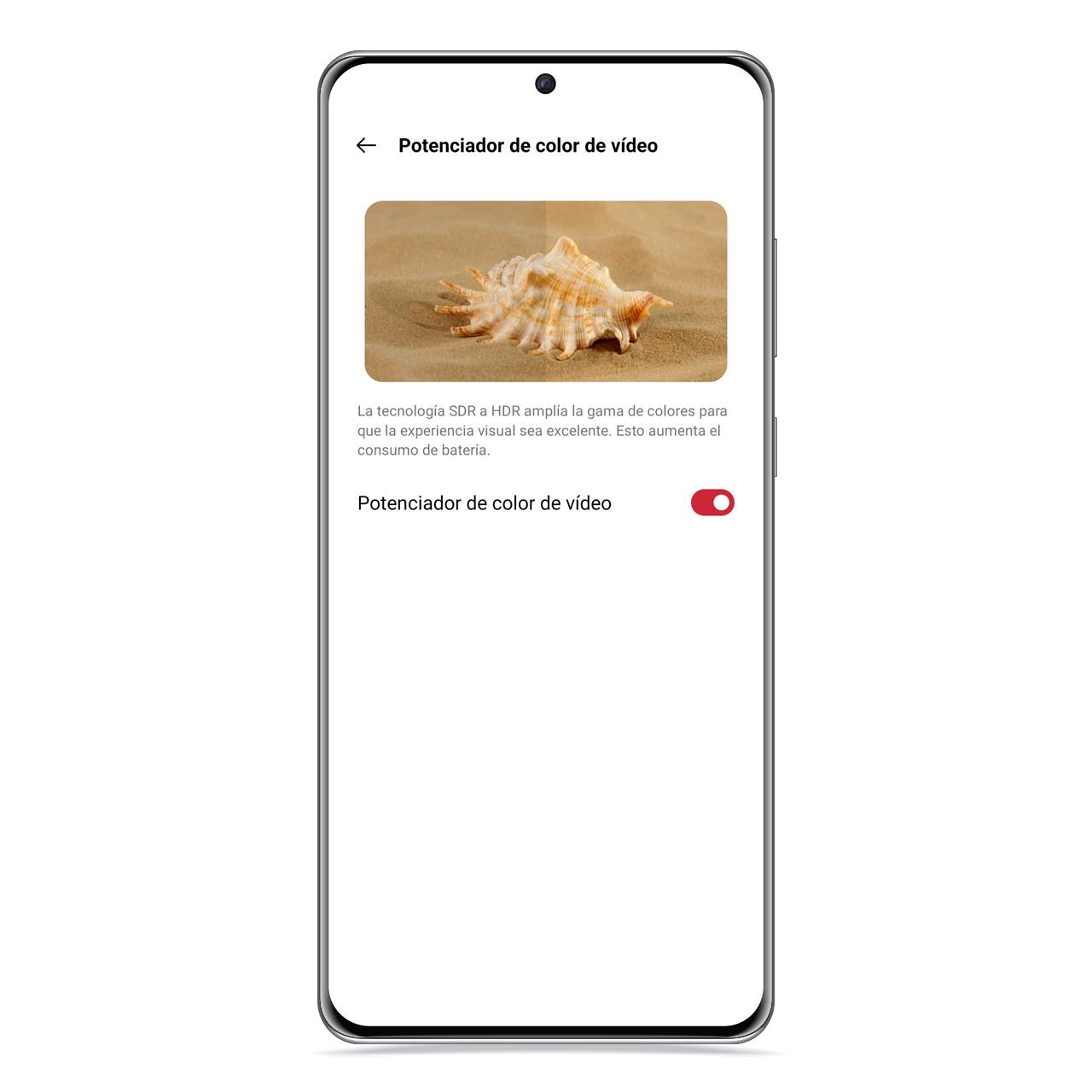 Potenciador de color en realme