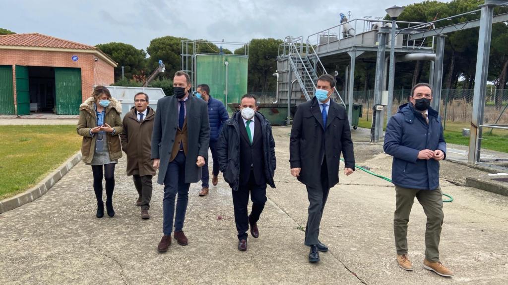 Ángel Ibáñez visita la EDAR de Pedrajas de San Esteban