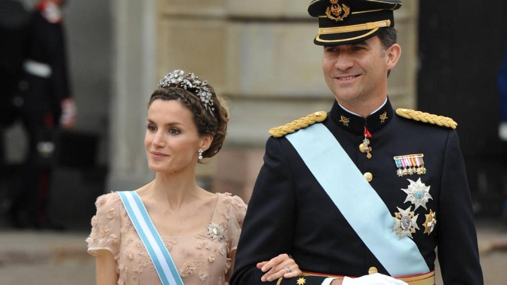 Letizia y Felipe VI en la boda de Victoria de Suecia y Daniel Westling.