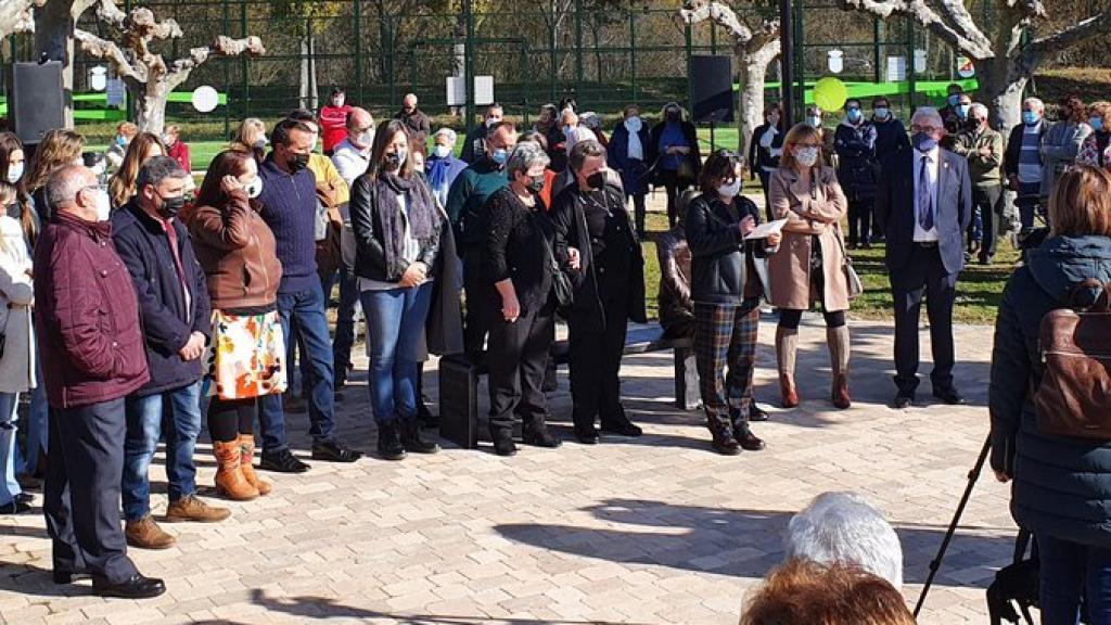 Homenaje a Sara Bravo en Santa Cristina de la Polvorosa (Zamora). Foto: Twitter Ignacio Rosell