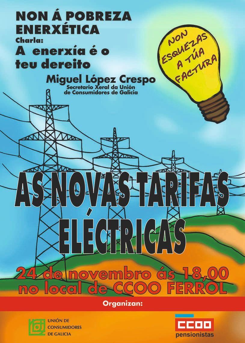 Cartel del evento. Foto: CCOO Pensionistas.