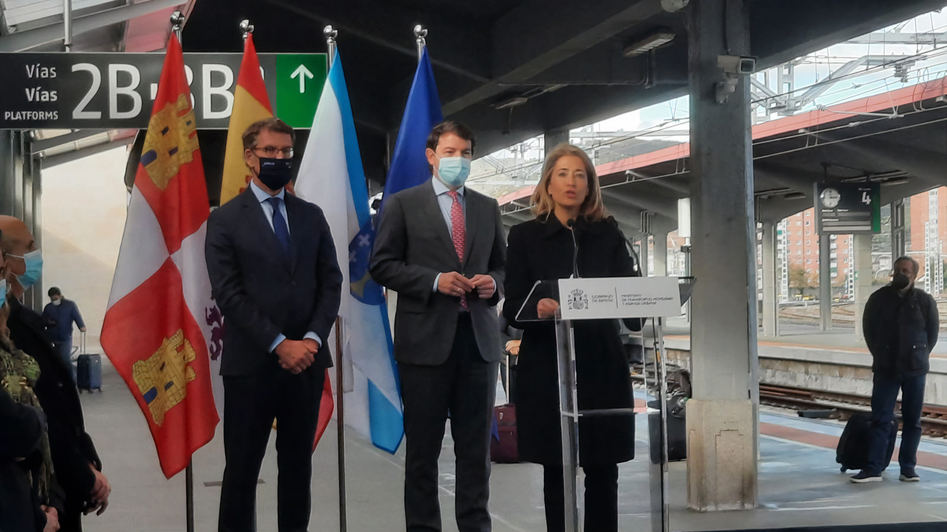 Viaje de prueba del nuevo AVE que llegará a Galicia el 21 de diciembre.