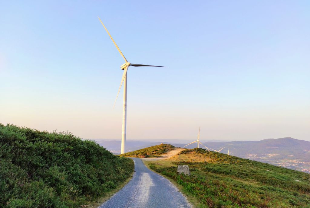 Parque eólico de Monte Xiabre. Foto: Thalia García.