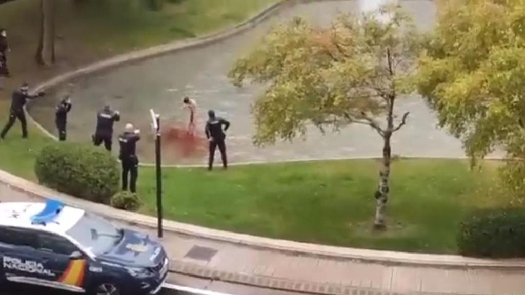 Foto del momento del suceso.