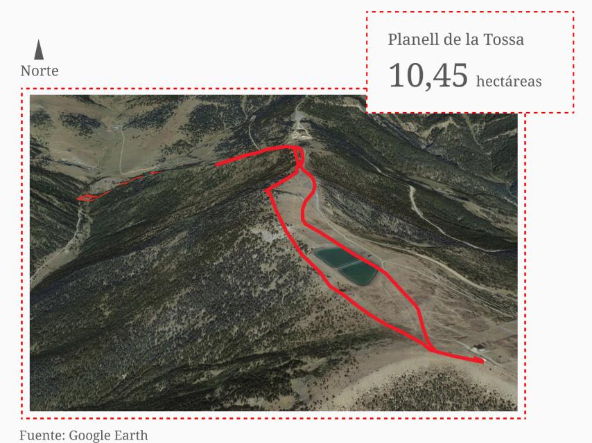 Andorra se apropia entre 10,6 y 16 hectáreas del Parc Natural de l’Alt Pirineu, en Planell de la Tosa.