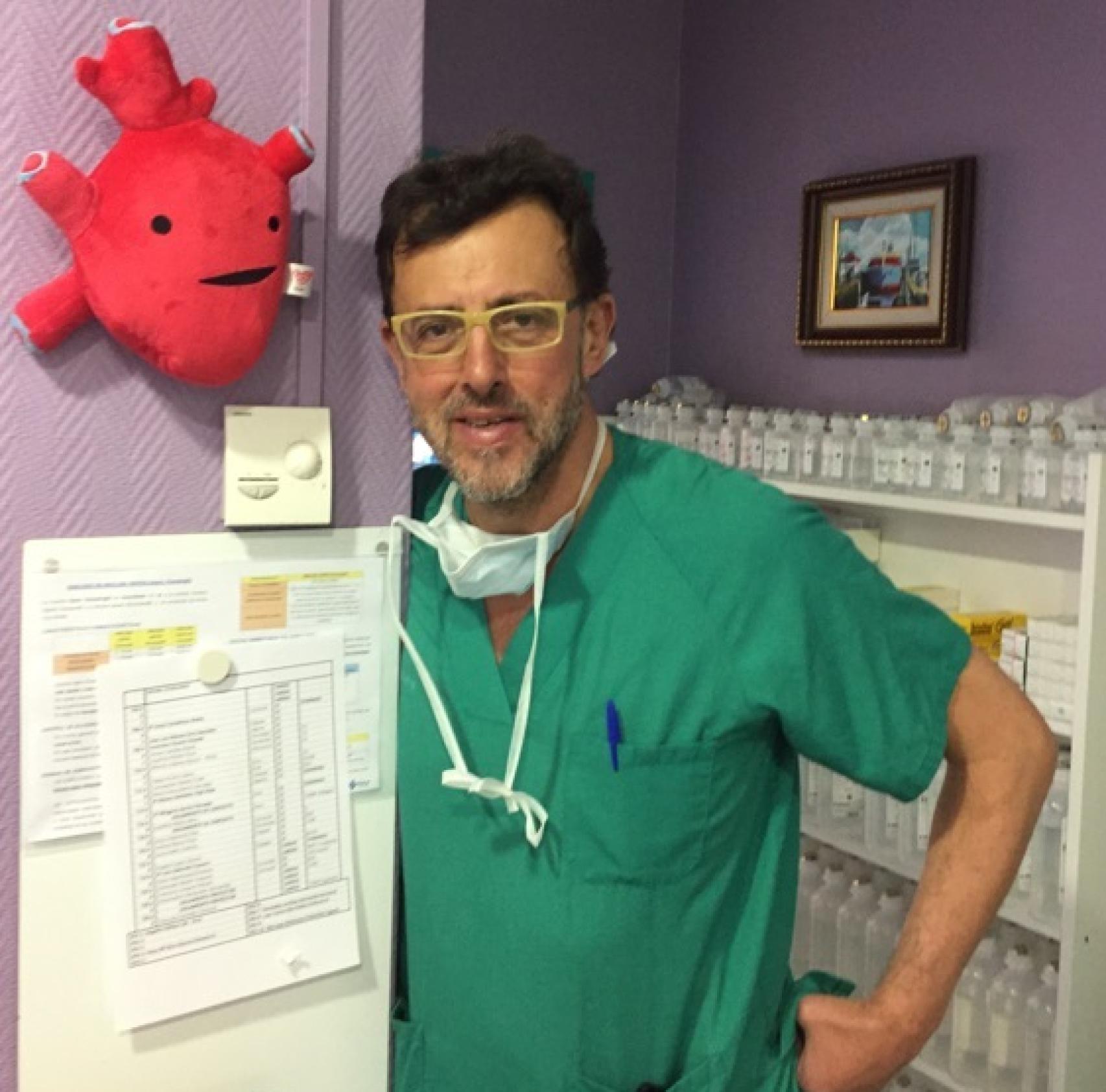 José Ramón Echevarría, en el Hospital Clínico de Valladolid