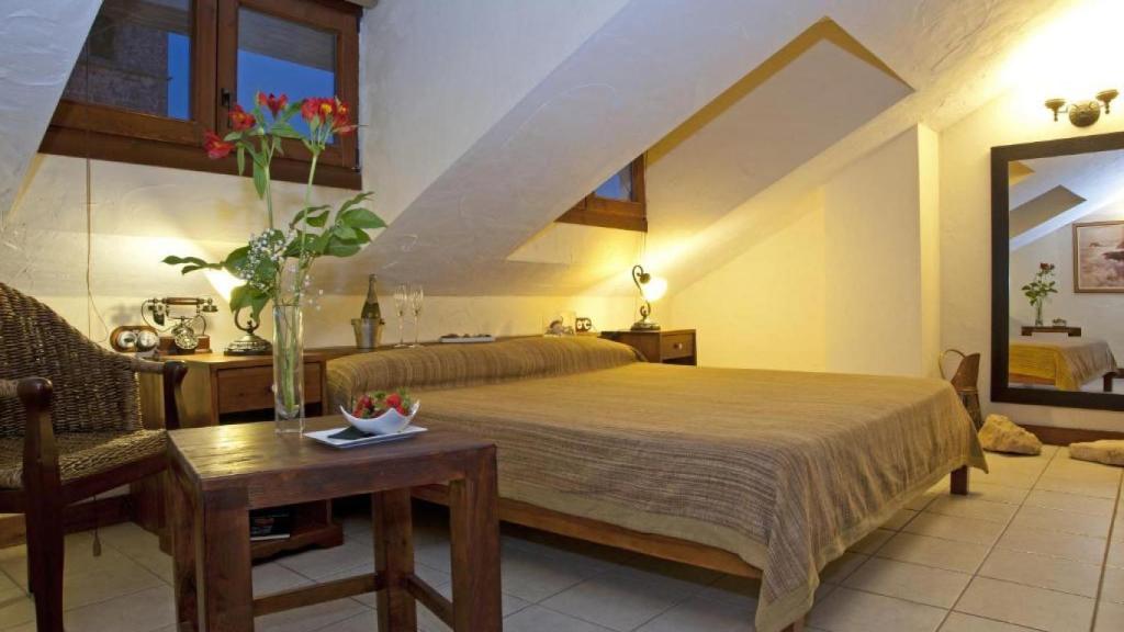 Una de las habitaciones del Hotel Triskel en Jávea.