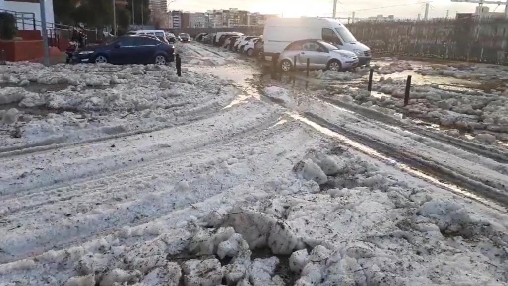 Imagen de las calles de Alicante esta mañana, subidas a las redes sociales por un usuario.