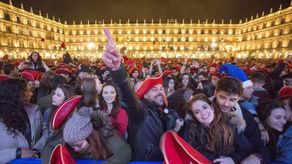 Imagen de archivo de una anterior edición de la Nochevieja Universitaria