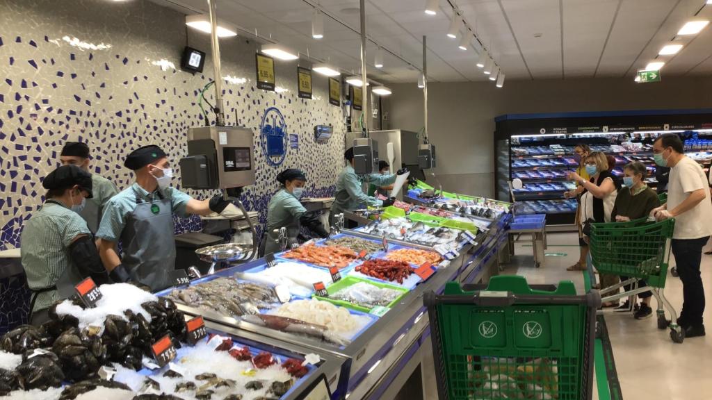 Pescadería en un Mercadona de Galdakao.