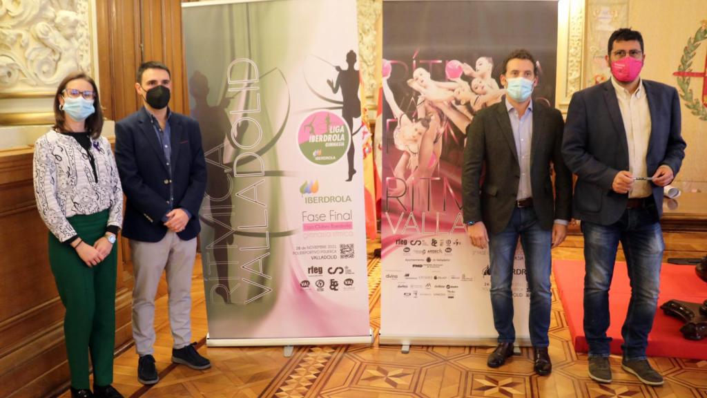 Presentación de los campeonatos nacionales de gimnasia rítmica que se celebran en Valladolid