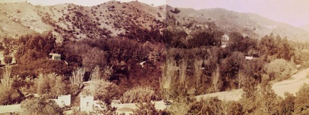 Imagen de archivo de los orígenes del jardín.