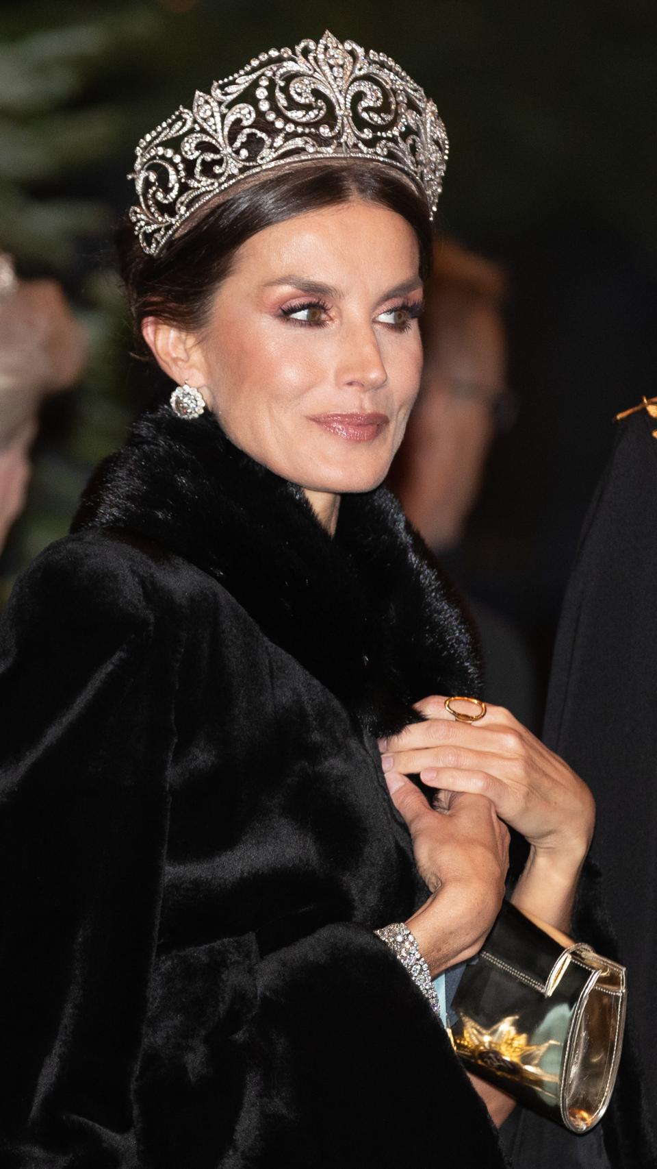 La cartera que la Reina ha lucido en Suecia.