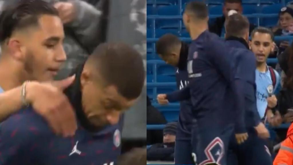 El aficionado que agarró a Mbappé.