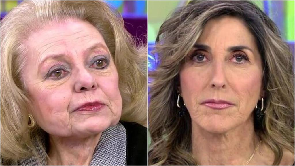 Mayra Gómez Kemp y Paz Padilla en montaje de BLUPER.