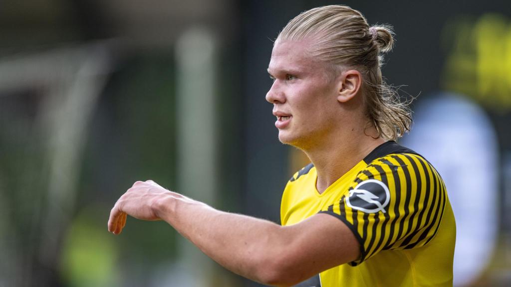 Erling Haaland, con el Borussia Dortmund