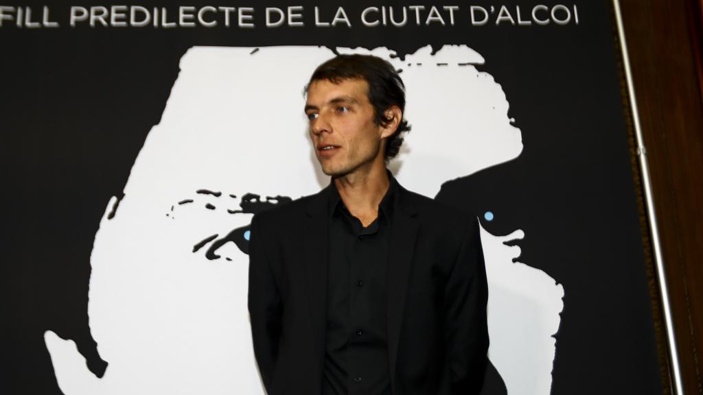 Camilo Blanes Ornelas durante un homenaje a su padre en Alcoy.