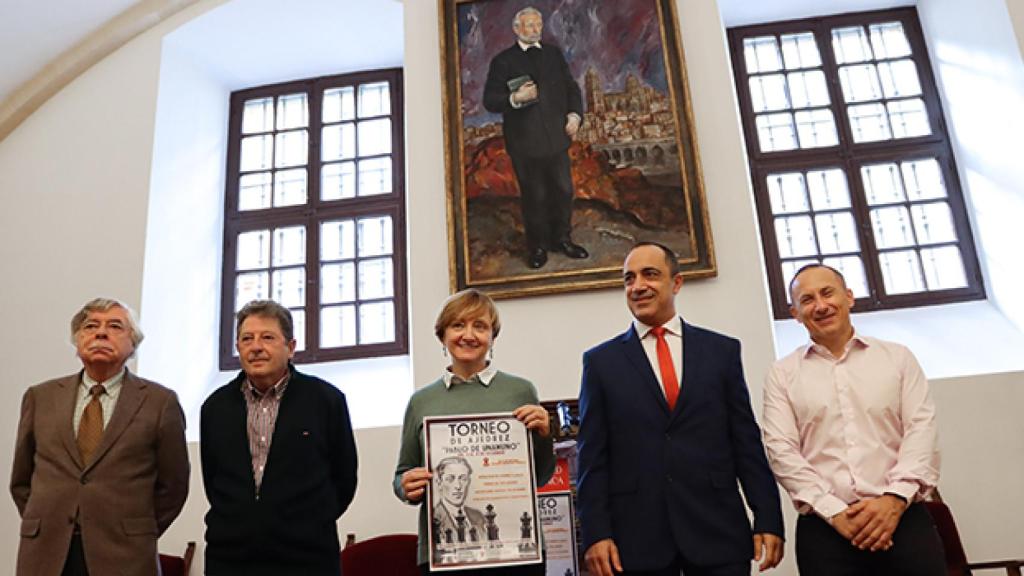 Presentación del torneo en la Casa Museo Unamuno