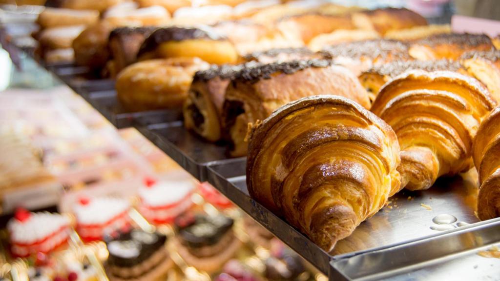 El mostrador de una pastelería.