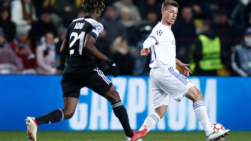 Antonio Blanco, durante el partido ante el Sheriff Tiraspol.