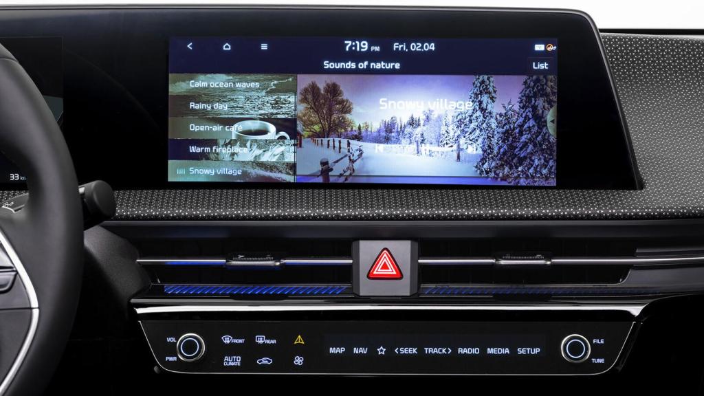 Pantalla central del Kia EV6.