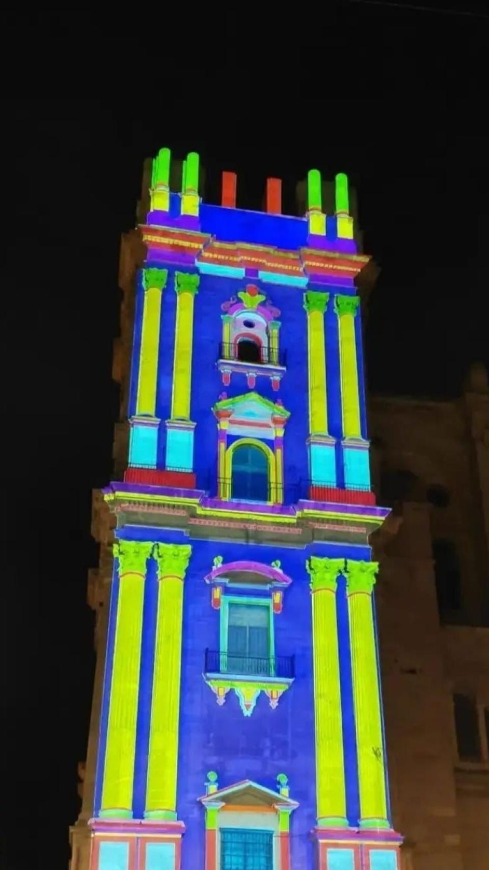 Uno de los momentos del videomapping.