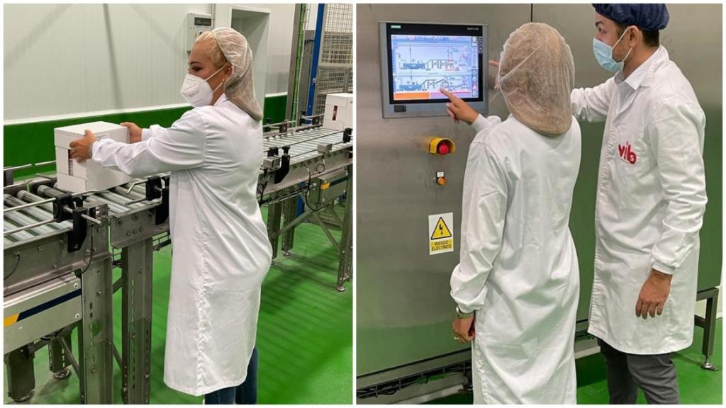 Belén Esteban en uno de sus viajes a la Región de Murcia para supervisar la producción de su gazpacho.