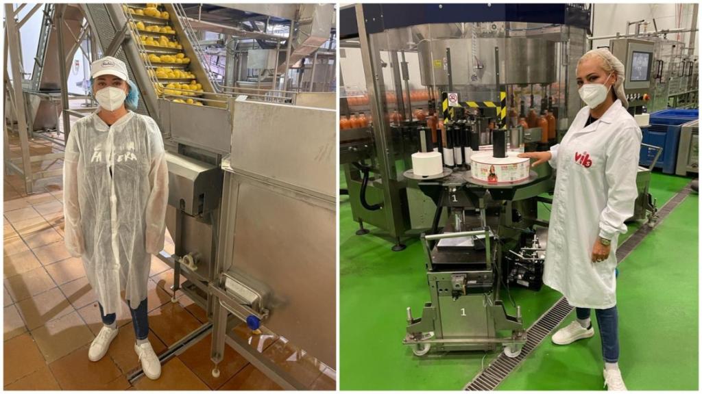 Belén Esteban en Patatas Rubio, en Bullas, y en Cool Vega Company, en Alhama de Murcia.