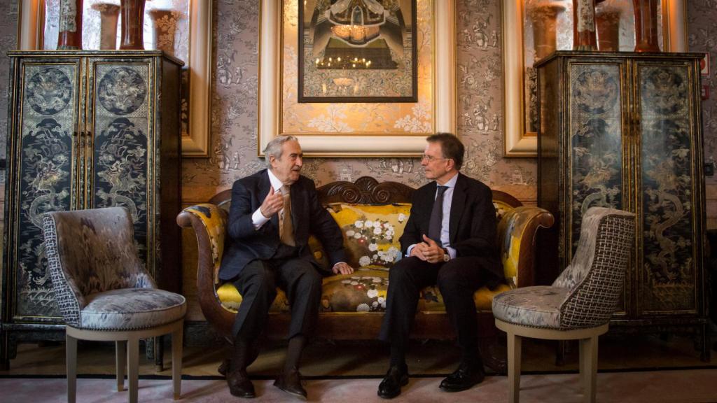 El duque de Santo Mauro y el empresario Antonio Catalán.