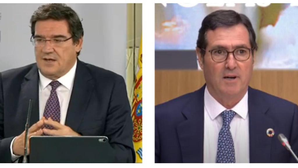 José Luis Escrivá y Antonio Garamendi.