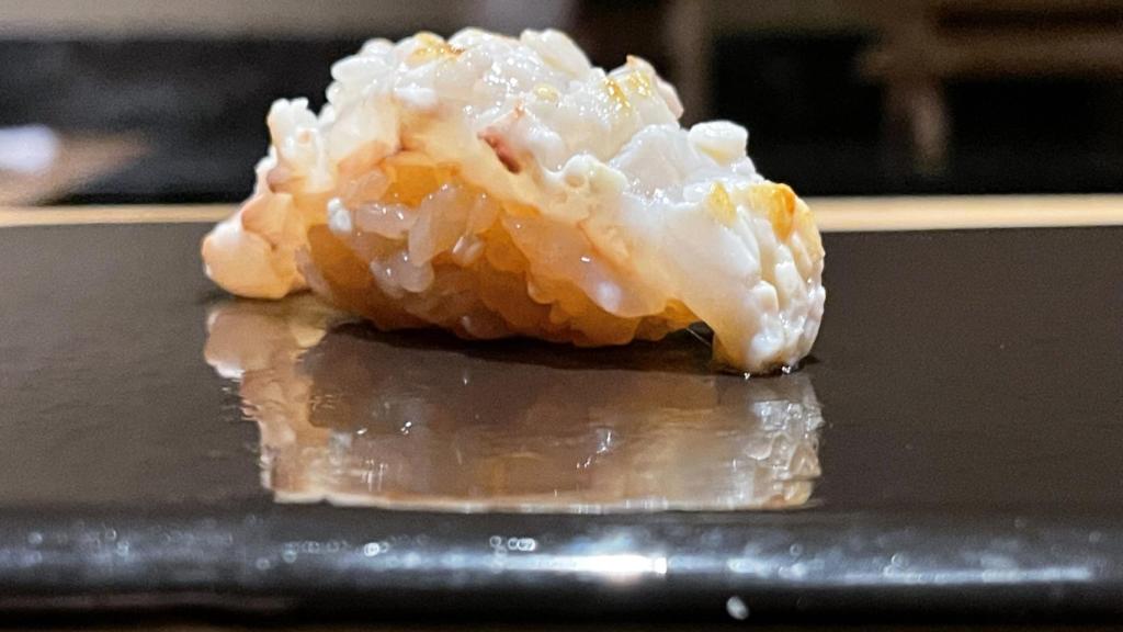 Nigiri de cigala de Huelva