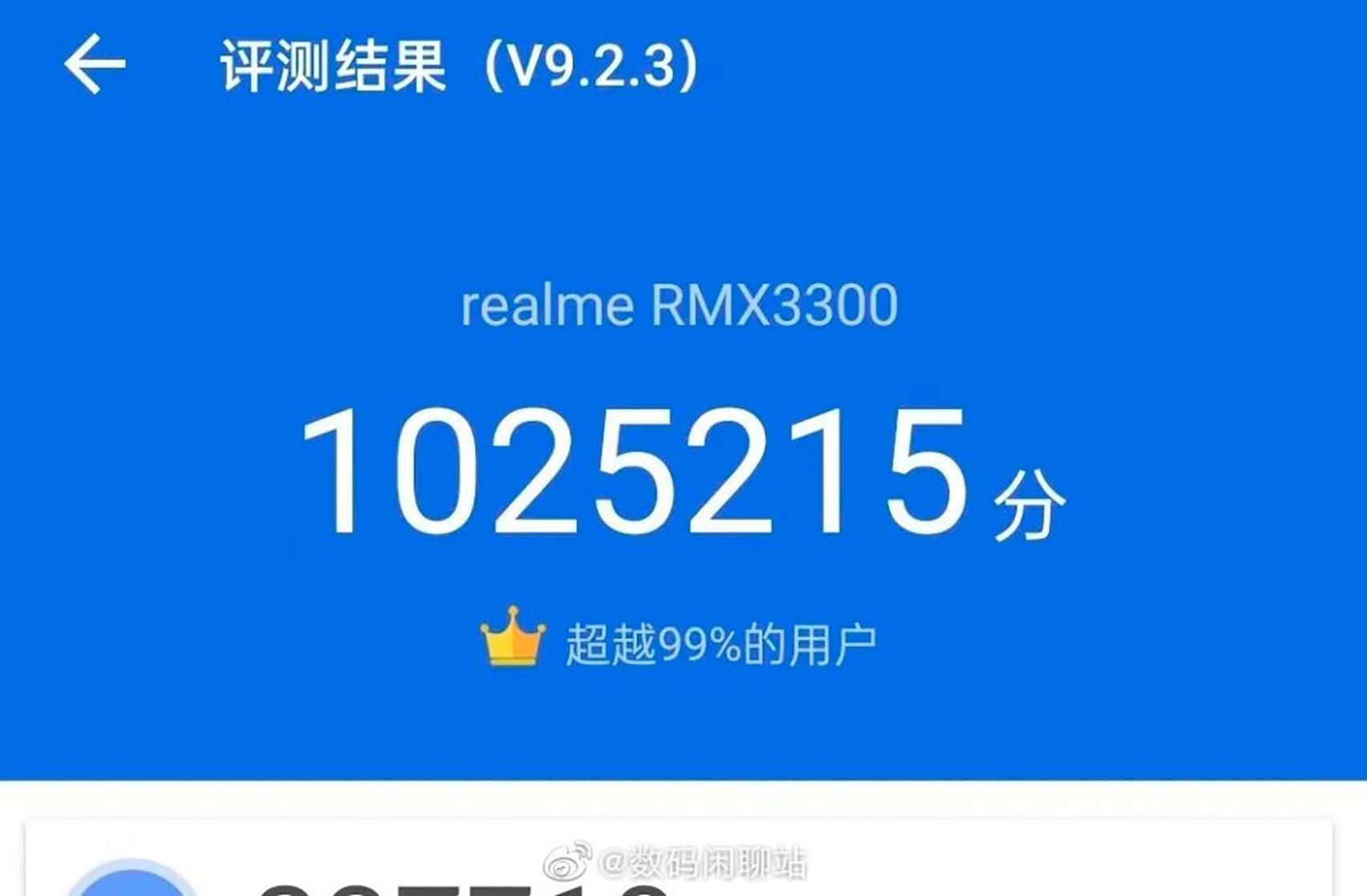 Snapdragon 8 Gen 1 visto en lo nuevo de realme
