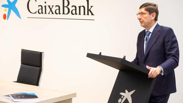 El presidente de Caixabank, José Ignacio Goirigolzarri, durante una intervención.