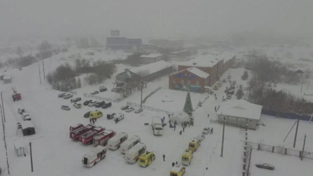 Las operaciones de rescate en la mina.