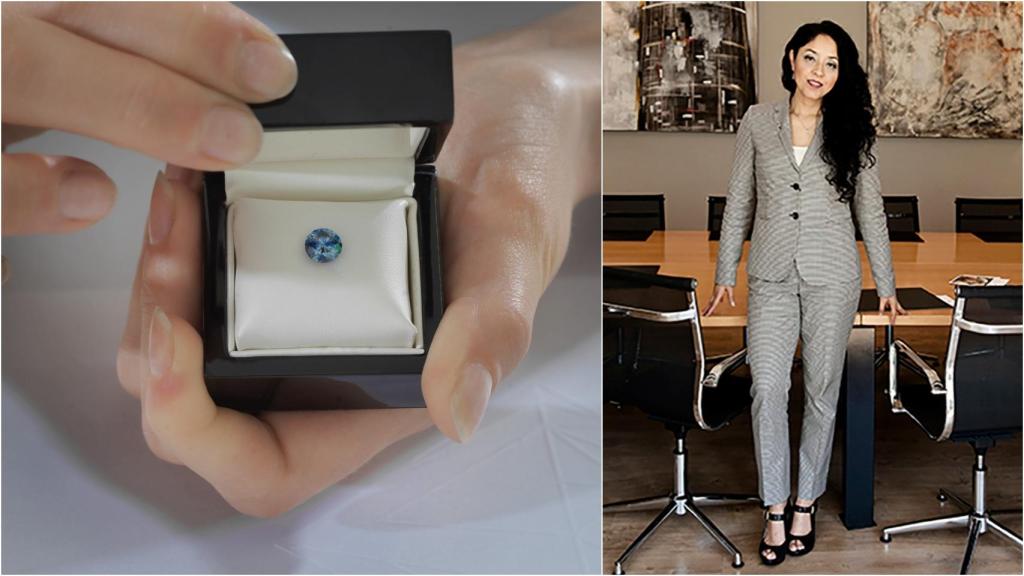 Yasmin (a la derecha) convierte en diamantes las cenizas de los muertos.