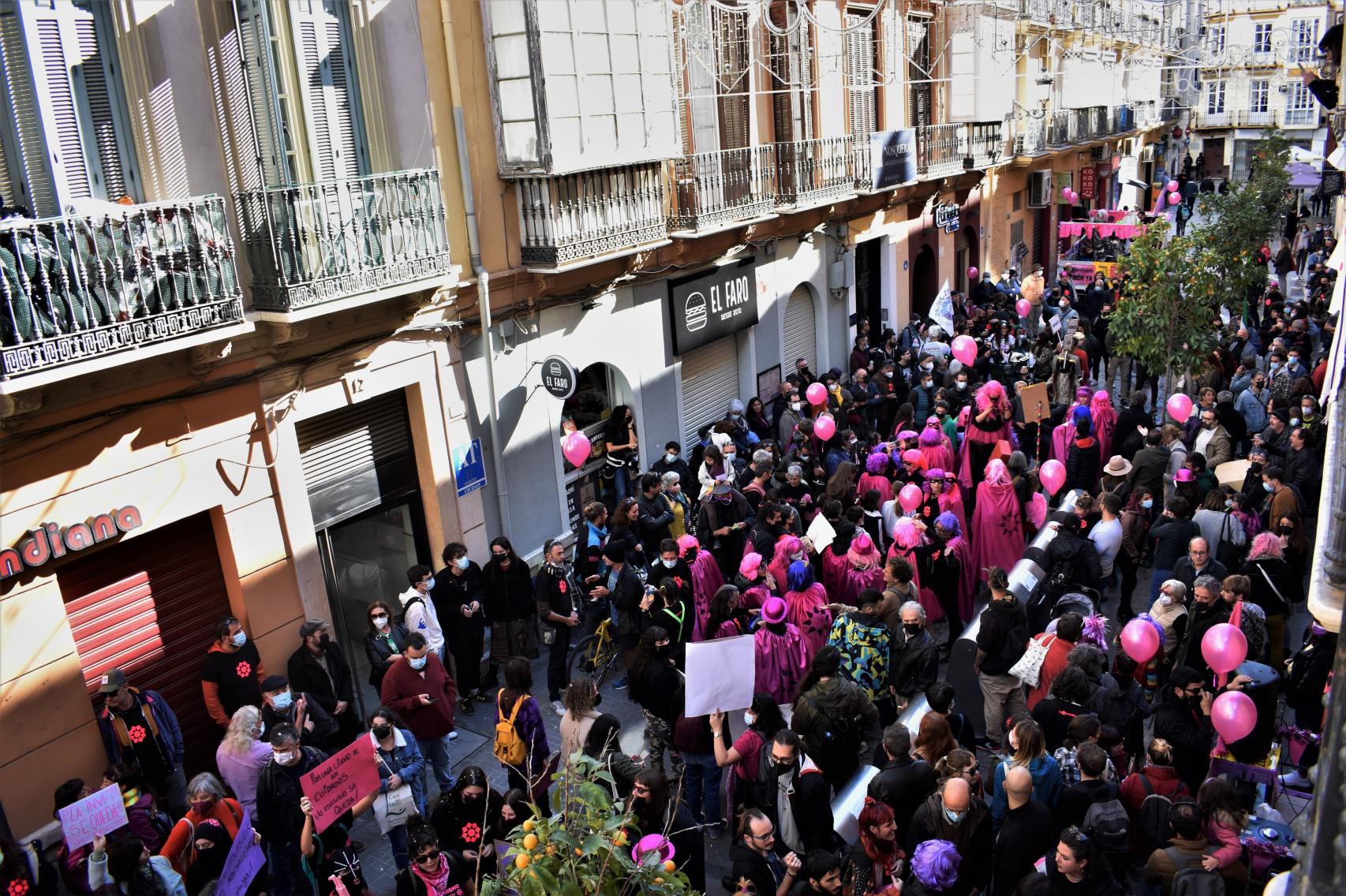 Una imagen tomada desde el balcón de la Casa Invisible.