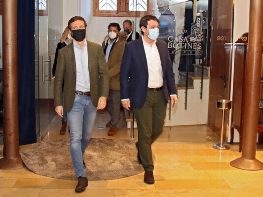 Pablo Casado junto con Alfonso Fernández Mañueco