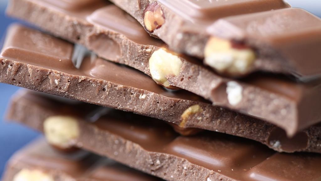 Unas tabletas de chocolate.