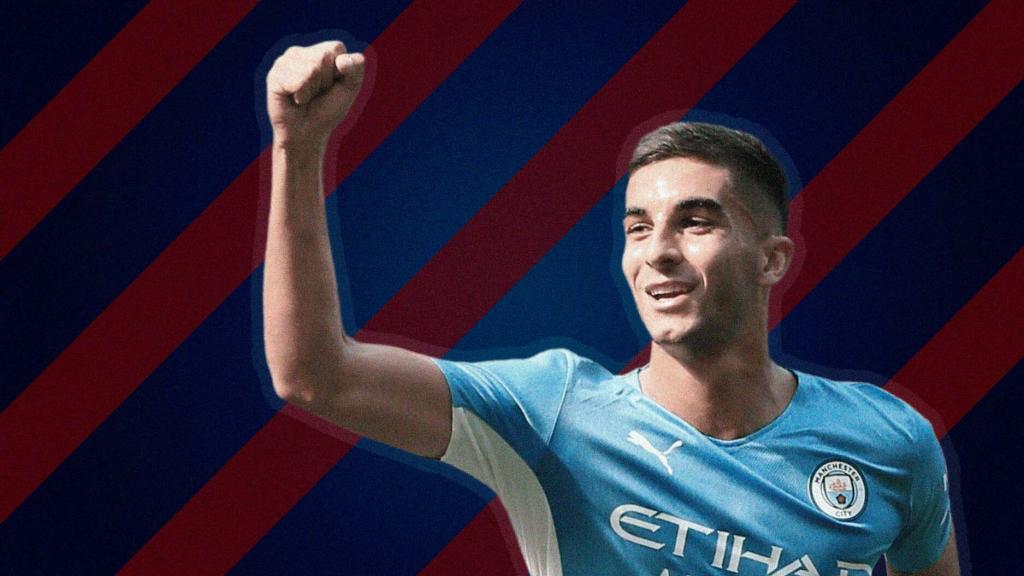 Ferran Torres, en un fotomontaje