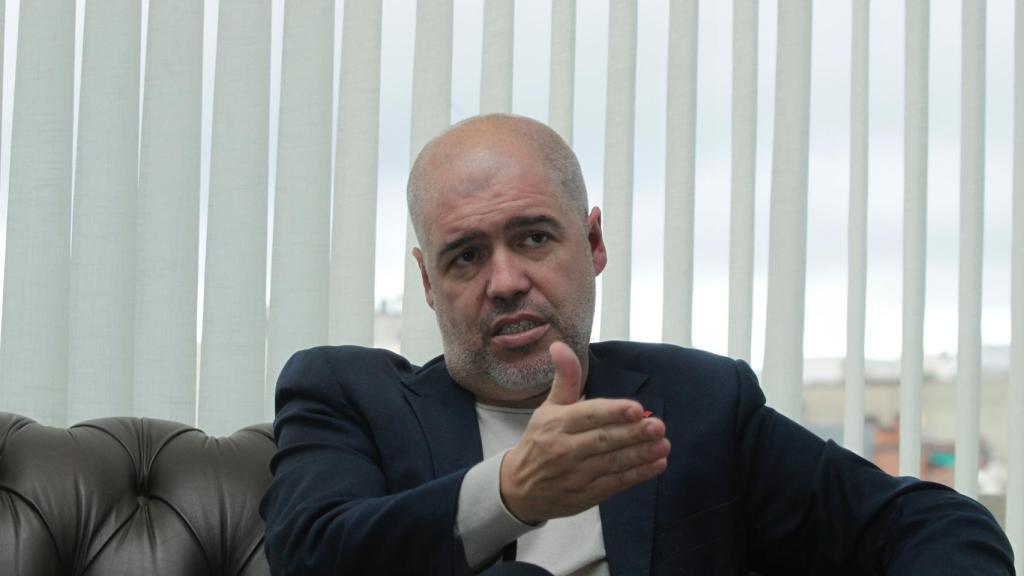 Unai Sordo, secretario general de CCOO, durante la entrevista.